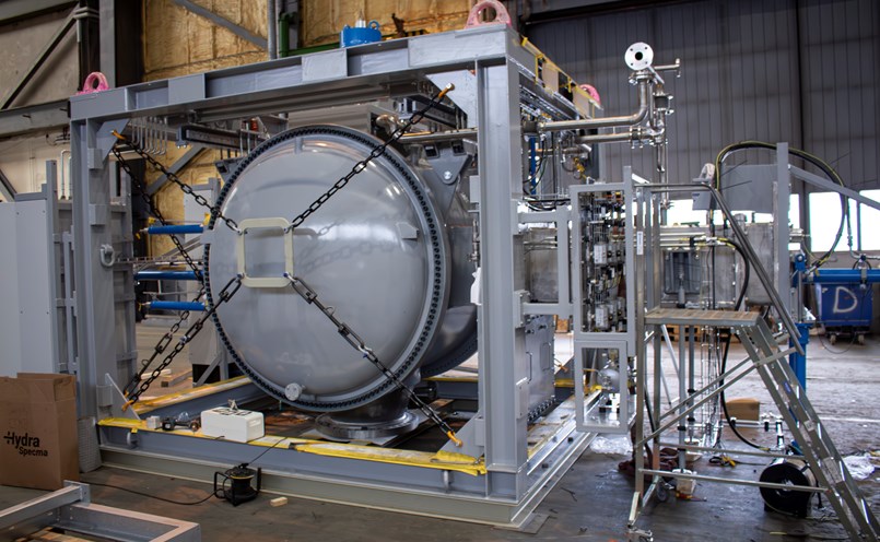 Toppstycket till en stor destruktionskammare. Foto: Joakim Rådström.