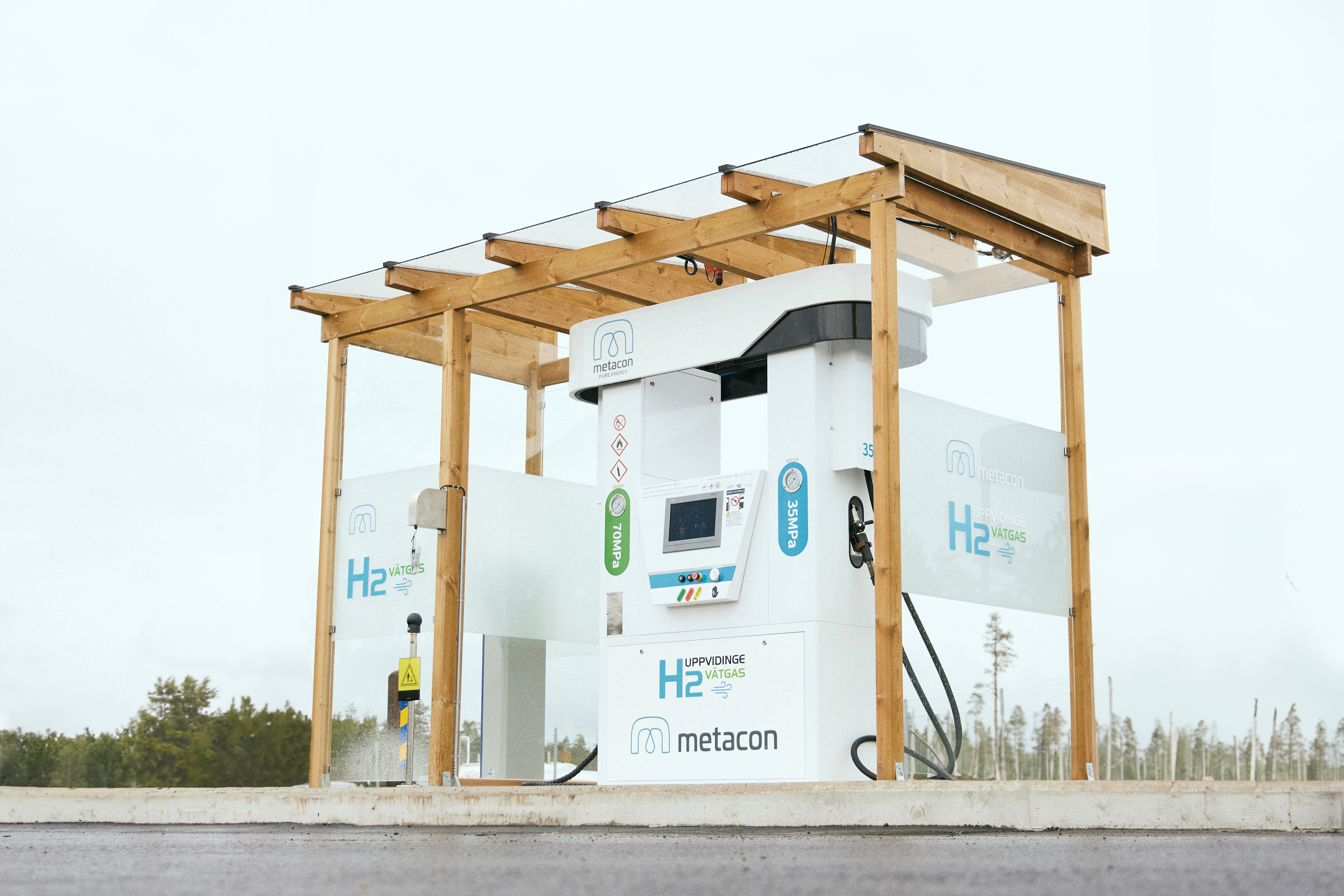 Metacons tankstation i Uppvidinge. Foto: Metacon.