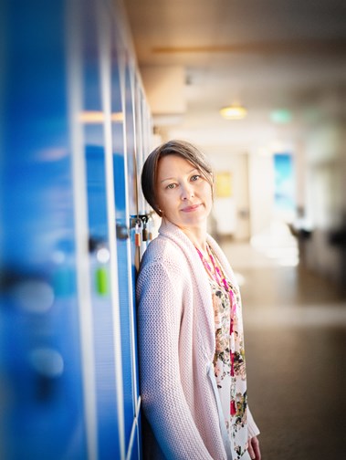Anna Strid Arvidsson säger att hon utvecklas hela tiden i lärarrollen och tror att det kommer hon nog fortsätta göra i många år framöver. Foto: Erik Thor
