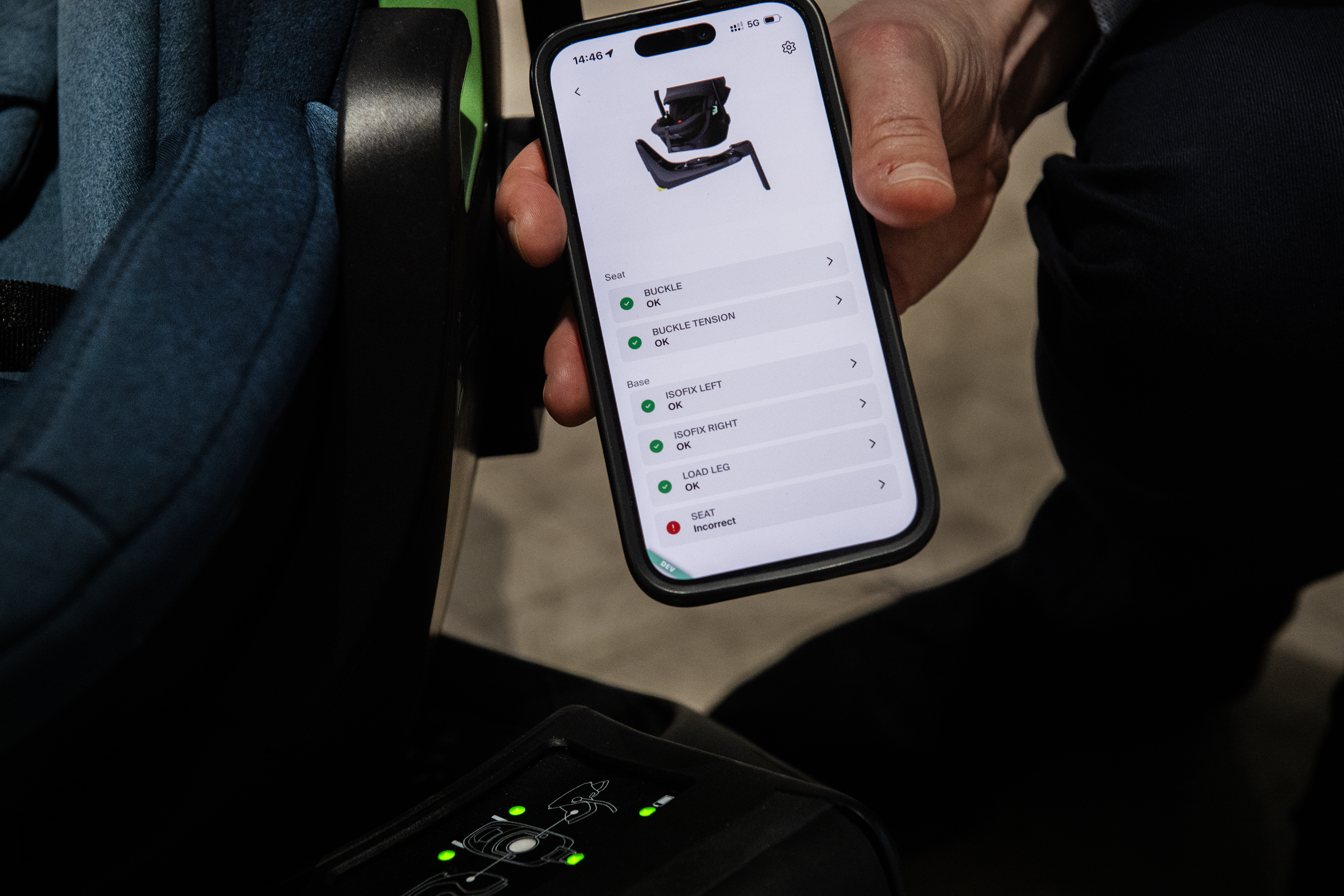 En av årets nyheter är möjligheten att övervaka stolen elektroniskt med blåtand