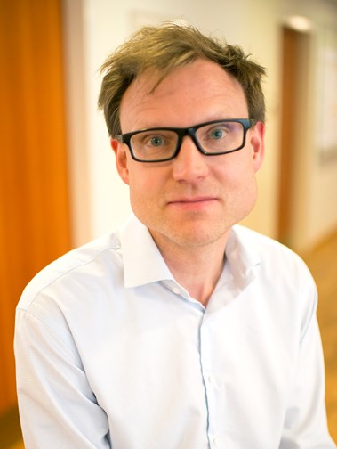 Patrik Sandgren, digitaliseringsansvarig på Teknikföretagen. Foto: Nathalie Olausson.
