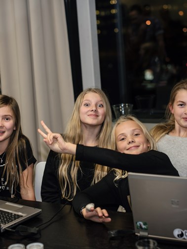 Elin, Vendela, Livia och Freja