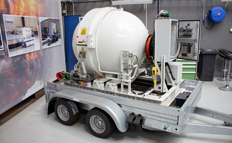 Dynasafes transportkammare kan användas på bland annat flygplatser eller arenor. Foto: Joakim Rådström.